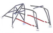 Safety Devices: MSA Cross Door Bar Set - Evo 7-9 - Black