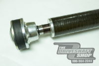 DriveShaft Shop: TOYOTA 93-98 Supra Turbo 6-Speed 1-Piece Pro-Series Carbon Fiber Propshaft with Aluminum Conversion Plates