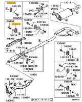 Hanger, exhaust muffler