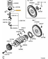 Piston & pin assy Evo X Grade C