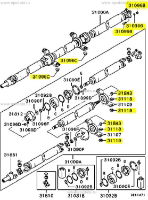 Propshaft Bolt Kit - EVO 4 -6 RS/ EVO 7-9 ALL