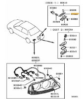 Gasket,license plate lamp base