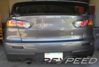 Rexpeed Carbon Rear Bumper Inserts - Evo X