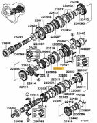 5th & Rev Gear Synchros Sleeve - Evo 8-9