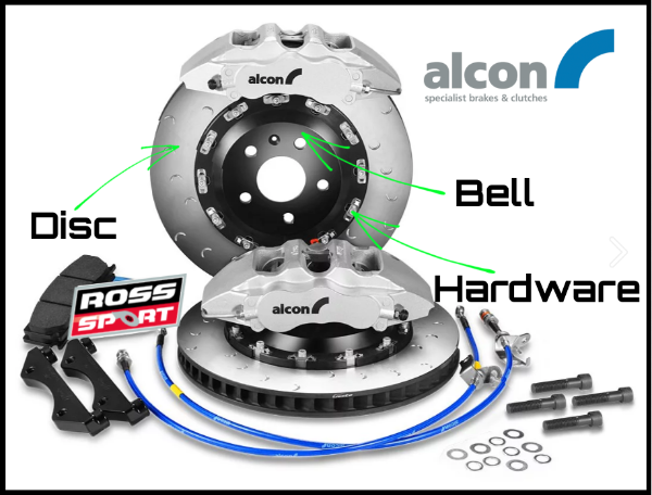 Alcon: Audi C7 A6, S6, A7, S7 | Big Brake Kit | Mono 6 - 380mm Replacement Disc Set (C-Groove)