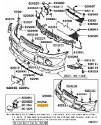 Cover front fog lamp RH