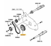 Sprocket crankshaft balancer Evo 4-9