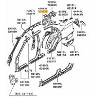 Pillar rear inr. RH