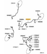 ABS sensor, rear LH