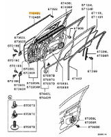 Moulding FR door LH