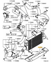 Panel intercooler air guide