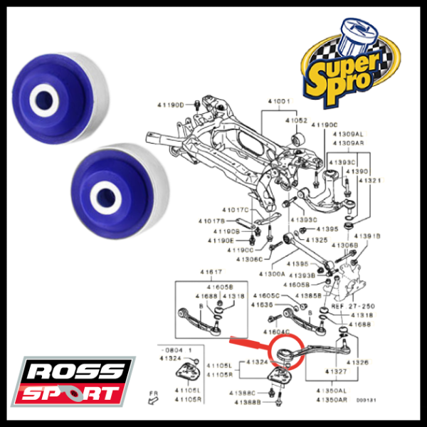 SuperPro: Rear Trailing Arm Bush (Duroball) - Evo X