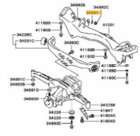 Washer RR susp. crossmember