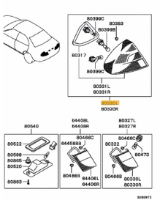 Tail Lamp Assy Left Evo 4-6