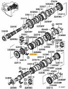 5th Gear Output Shaft - Evo 7-8 GSR