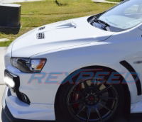 Rexspeed: Type-1 Carbon Hood Scoop: Evo X  