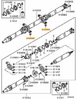 Prop Shaft Nut Evo 4-9