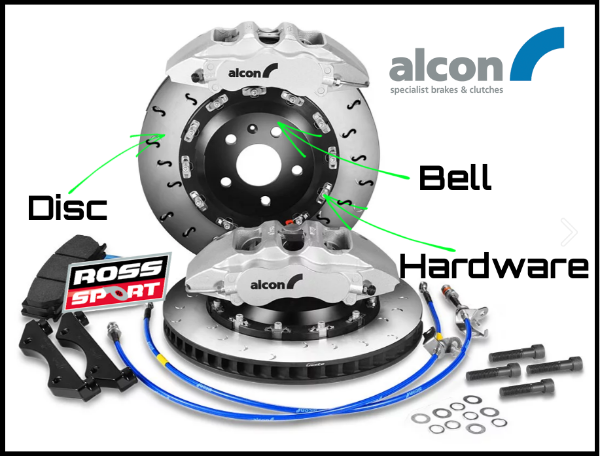 Alcon: Audi B9 A4 / A5 / S4 / S5 | Big Brake Kit | Mono 6 - 355mm Replacement Disc Set (S-Groove)