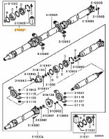 Joint kit, propeller shaft Evo 7-9