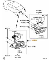 Gromet rear light