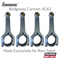 Bridgeway: Billet 4340 H-Beam Rod Set, 153mm: Evo I-IX