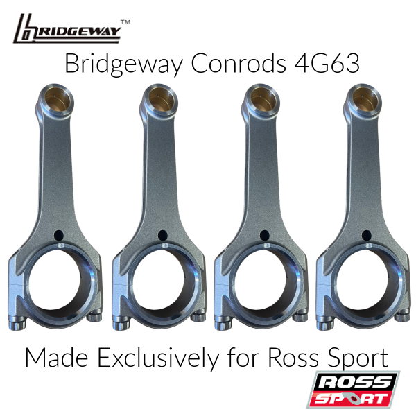 Bridgeway: Billet 4340 H-Beam Rod Set, 153mm: Evo I-IX