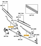 Arm windscreen wiper RH Evo 4-6