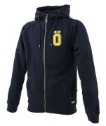 Ohlins: Ö Zip Hoodie French Navy-Yellow print