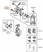 Caliper kit, RR brake, LH