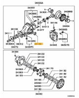 Oil seal RR Driveshaft to Diff RS Evo 4-9