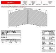 Ferodo: DS Uno Pad Set (FRP1077) - Alcon 4 pot (B-Type Rear)