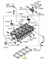 Gasket, cylinder head 5 layer Evo 8MR-9