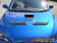 Rexspeed: Type-1 Carbon Hood Scoop: Evo X  