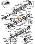 5th & Rev Gear Synchros Hub - Evo 8-9