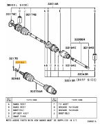 Washer, rear axle driveshaft Evo 4-9