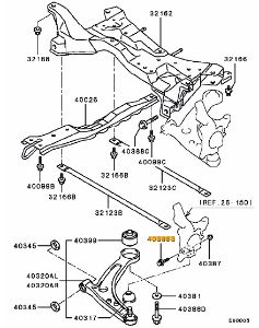 Bolt Ball Joint Front Lower Arm Evo 7-9