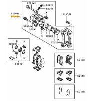 Brake caliper, rear RH