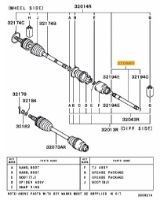 Shaft, front axle inner right