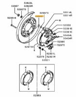 Retainer rear brake chamber