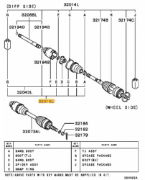 Boot Kit Driveshaft Front Inner Evo 8-9