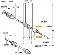 Clip Front Axle Half Shaft