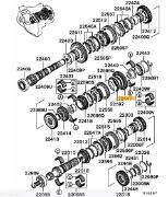 Rev Gear Output Shaft - Evo 4-7 RS / GSR