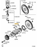 Bearing crankshaft Plain STD 3 Upper
