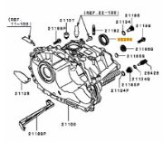 Oil seal Driveshaft to Gearbox Evo 4-9