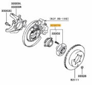 Hub assy, rear wheel