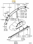 Roof Moulding Run Channel LH Evo 7-9