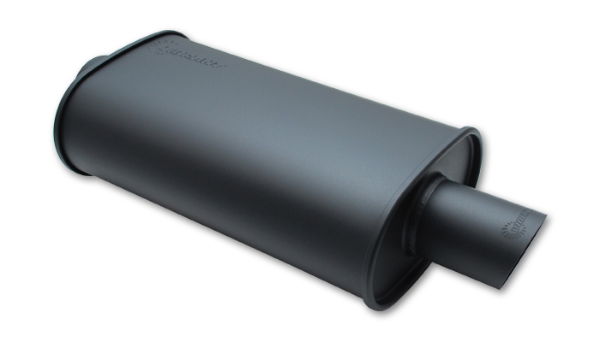 Vibrant: Flat Black Stainless Steel Universal Mufflers