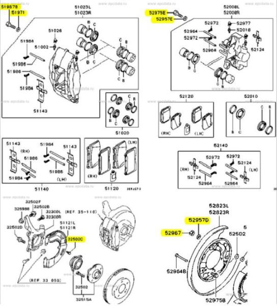 Evo 7, 9, & 9 Brakes Bolt Kit