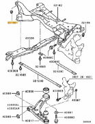 Nut Front Strut Evo 7-9