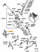 Bracket M/T gearshift cable